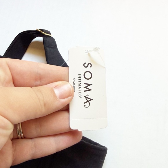 Soma Embraceable Perfect Coverage Bra Size 42D Black Underwire NEW - Picture 4 of 6